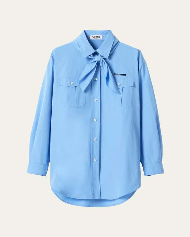 Neck-Tie Button-Down Shirt
